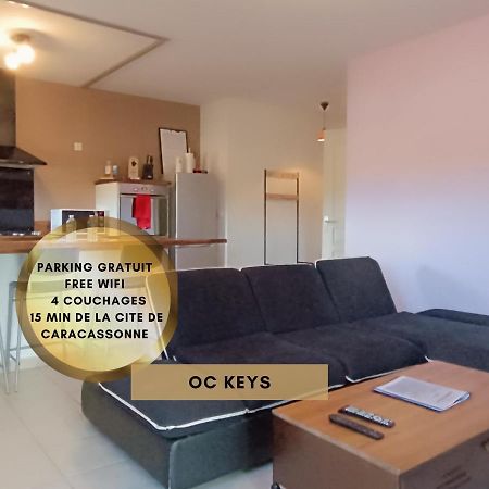 *Le Cocon Bistroquet*Oc.Keys/Terrasse/ Parking Lejlighed Carcassonne Eksteriør billede